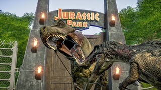 Tyrannosaurus Rex Hunting In Jurassic Park - Jurassic World Evolution