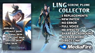 Ling Collector Skin Script No Password | Replace All Skin | Full Voice Ling Collector Script | MLBB