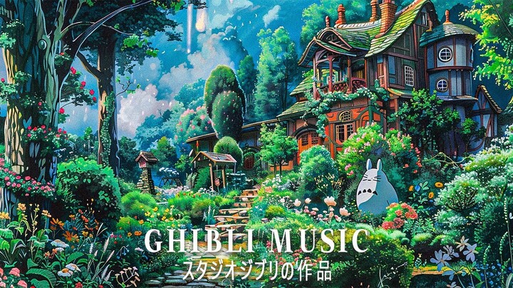 Ghibli Music 🍀 Relaxing Background Music For Healing, Study, Work, Sleep Ghibli Studio