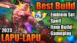 LAPU-LAPU BEST BUILD 2023 | TOP 1 GLOBAL LAPU-LAPU BUILD | LAPU-LAPU- MOBILE LEGENDS | MLBB