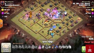 RỒNG LỬA + KỊ SỸ RỒNG KẸP NHÂN BẢN COMBO WAR CỰC HAY HALL 14 – COC - Trận 4 #game