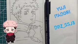 DRAWING ITADORI YUJI by DBZ_SSJ3