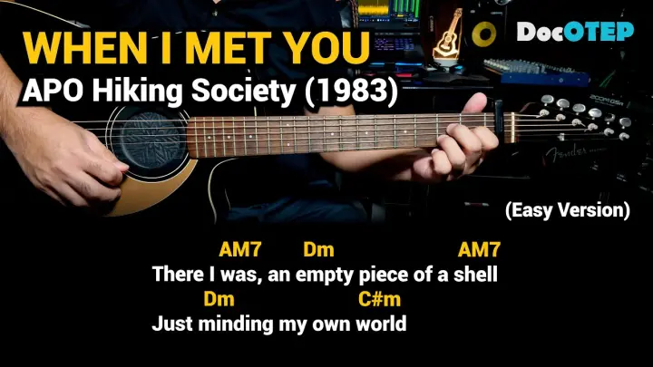 When I Met You - APO Hiking Society (1983) (Easy Guitar Chords Tutorial with Lyrics)