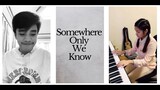 Keane - Somewhere Only We Know (piano cover by Francis and Riscia)