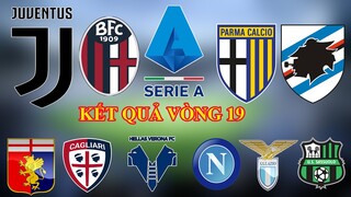 Kết quả vòng 19 Serie A Italia I Cúp FA Anh