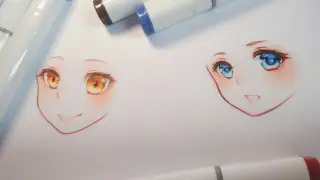 [Markpen] How to draw faces?--Skin+Eyes