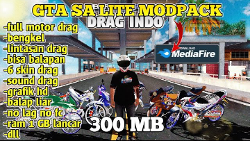 RILIS!! Gta Sa Lite Mod Drag Indo || Cuma 300 Mb Grafik Realistic