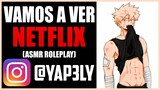 Vamos a ver NETFLIX 😏 | Roleplay Español | ASMR Anime Español | Bakugou ASMR