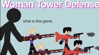 This game exists!? (lol) - Woman Tower Defense