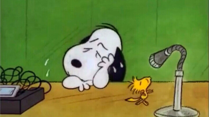 Snoopy Snoopy đang khóc