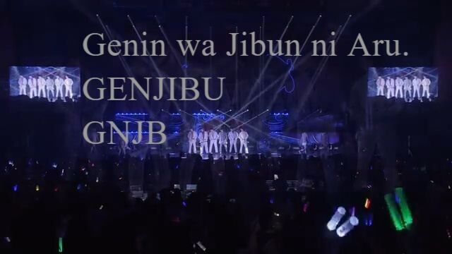 Genin wa Jibun ni Aru. Genjibu GNJB EBiDAN THE PARADE 2023 SPRING cut