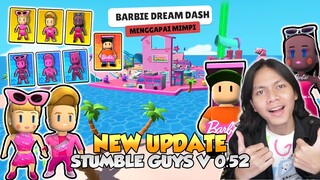 NEW BIG UPDATE STUMBLE GUYS 0.52 BETA! 2 Map baru yang seru + 7 Skin baru bertema BARBIE super keren