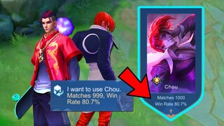 MY 1,000 MATCHES CHOU ( WIN OR LOSE?? )