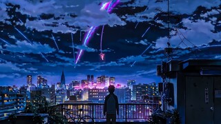 【𝟒𝐊】Anime Makoto Shinkai super jernih tanpa watermark bahan lanskap kota