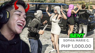 Babae Hinoldap at Ninakawan ng GCASH Ubos Pera!! - GTA 5 Roleplay