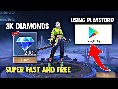 5K DIAMONDS EVERYDAY SUPER FAST AND LEGIT USING PLAYSTORE! FREE DIAMONDS! HOW? | MOBILE LEGENDS 2023