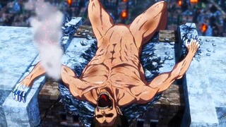 Eren Took Colossal Titan's Attack Until he Fainted | Levis vs Beast Titan - Eren vs Colossal Titan