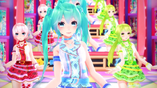 MMD】GFRIEND ระบำลูกปัดแก้ว - Vocaloid【Idol Master Miku_Luka_Gumu_Neru_Rin】【TDA】