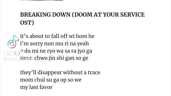 breaking down full song( doom at your service ost)