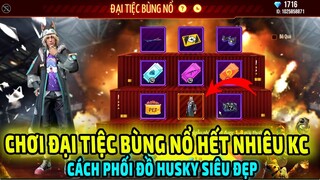 Test Đại Tiệc Bùng Nổ Săn Bộ Husky Cùng Dép Bông Gấu Tím Hết Nhiêu KC || Free Fire