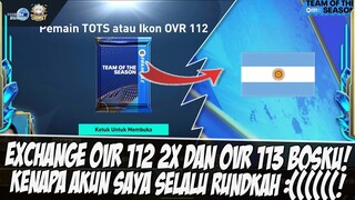 RUNGKAD!! GACHA 2 KALI PACK EXCHANGE 112 DAN 113 EVENT TOTS FIFA MOBILE | FIFA MOBILE INDONESIA