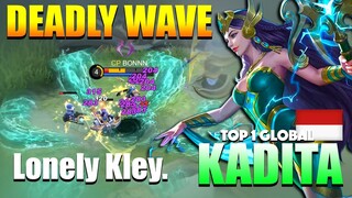Massive Tsunami! That Deadly Wave Everywhere! | Top 1 Global Kadita Gameplay By Lonely Kley. ~ MLBB