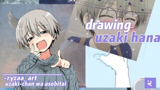 anak kuliahan yg meresahkan:v -uzaki hana-[uzaki-chan wa asobitai] drawing ryzaa_art !!