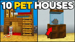 Minecraft: 10+ Pet Houses! [Easy]