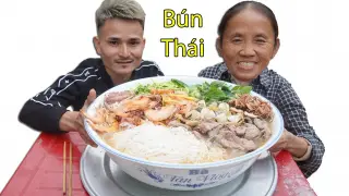 Bà Tân Vlog - Làm Bát Bún Thái Siêu To Khổng Lồ Nhất Xóm