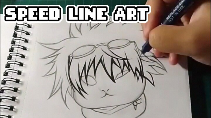 [SPEED LINE ART] Satoru meow -Jujutsu kaisen