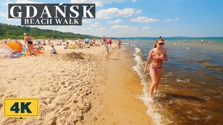 POLAND - GDAŃSK BRZEŹNO BEACH WALK [4K]