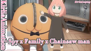 [Spy x Family] [Chainsaw man] Crossover 2 anime hot nhất 2022 | Spy x Family x Chainsaw man