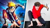 We Tried Anime Stunts In Real Life! - Challenge