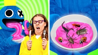 I adopted by RAINBOW FRIENDS! Crazy Parenting Hacks from BLUE | Stuck in a Video Game by La La Life