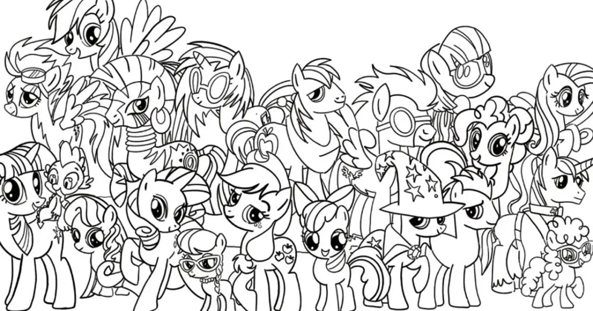 mlp friendship is magic coloring pages