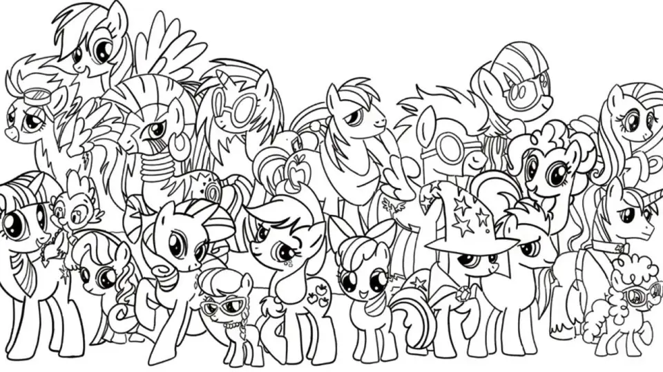 mlp friendship is magic coloring pages