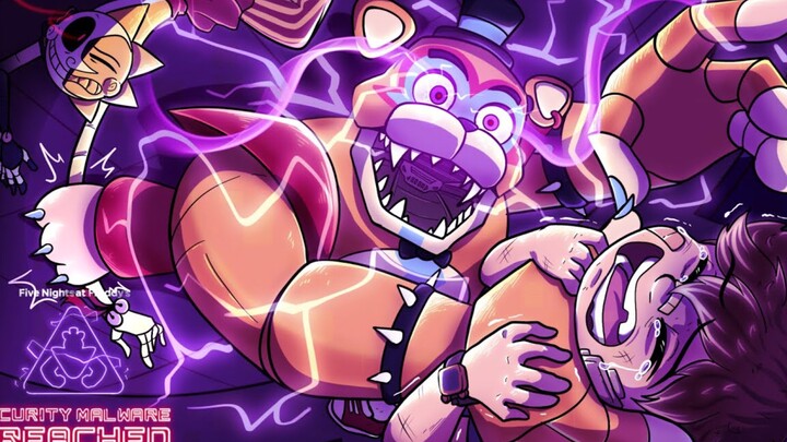 【FNAF 连载有声漫画/熟肉】最精彩的一集！！素质Moon一脚秒了被控的Freddy！你Sun跟Monty有一腿？！ ～梦幻结局 p7