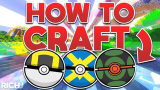 HOW TO CRAFT POKEBALLS IN PIXELMON! - Minecraft Pixelmon Reforged 8.0