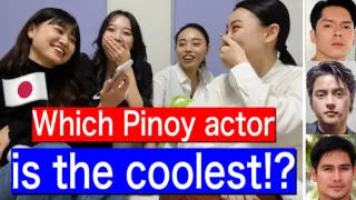 Asking My JAPANESE Friends "Which Pinoy actor is the coolest!?❤️"