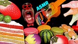 [Real Mouth] Những chiếc bánh gato đầy màu sắc, macaron thơm, ngon, ngọt lịm tim #asmr #mukbang