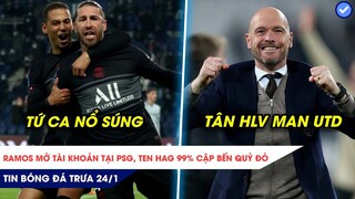 TIN BÓNG ĐÁ TRƯA 24/1| Messi kiến tạo, Tứ ca nổ súng