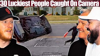 30 Luckiest People Caught On Camera | OFFICE BLOKES REACT!!