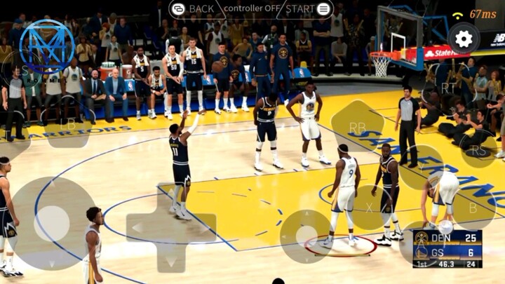 NBA2K22 WARRIORS vs NUGGETS CONSOLE GRAPHICS on ANDROID