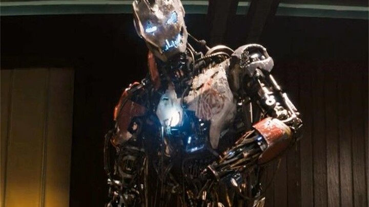 Các thành viên Avengers đang dự tiệc bỗng có một con robot biết nói chạy vào khiến mọi người hoang m