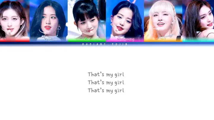 English songs without pressure! IVE - That's my girl complete audio version (lyric distribution)