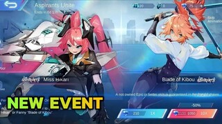 New event Aspirant Unite || Event For Fanny & Layla New Anime Skin Mobile Legends Bang Bang || MLBB