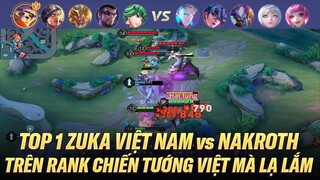 TOP 1 ZUKA ĐI RỪNG ĐỐI ĐẦU NAKROTH TRÊN RANK CHIẾN TƯỚNG VIỆT VÀ CÁI KẾT