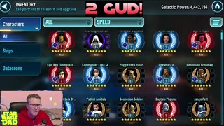SWGOH Roster Reviews! Survive Kyber 3 & Fix Your Mods with Slayer, PSOakley, Brady, and Lucas!