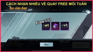 CÁCH NHẬN NHIỀU VÉ QUAY HÒM ĐỒ FREE DỄ DÀNG MỖI TUẦN CÓ THỂ BẠN CHƯA BIẾT? || PUBG MOBILE