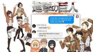 survey corps bestie swap pt. 3 | new trios = NEW CHAOS (highschool au) [aot]